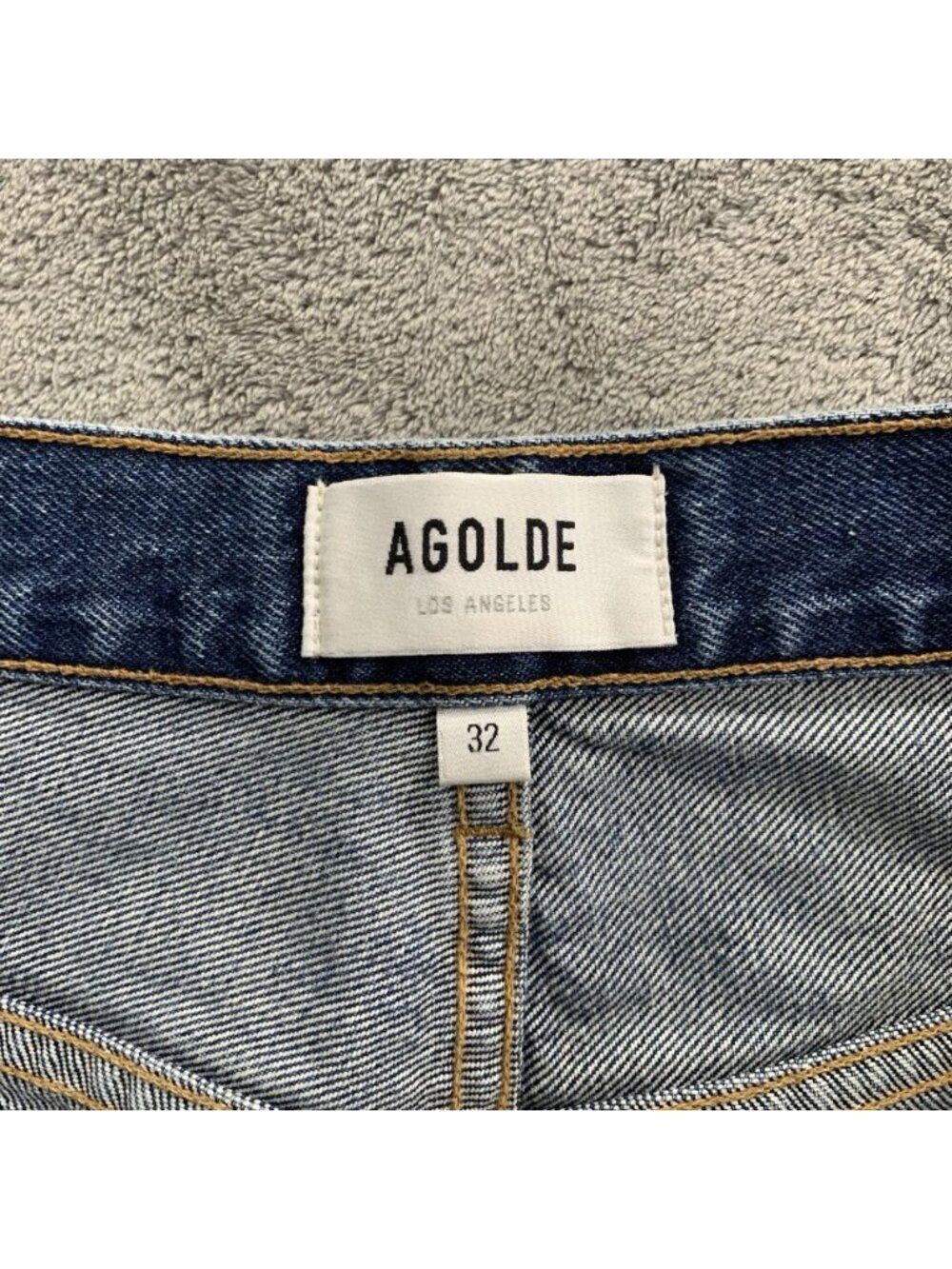 Agolde High Rise Vintage Flare Jeans Womens 32x31 100% Organic Cotton Blue Denim - Picture 8 of 12